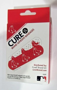 MLB Boston Red Sox Cure it Bandages 50 Count 1"x3" in Box Officially Licensed - Picture 1 of 3