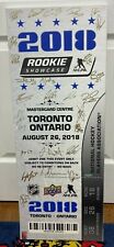 2018 UDA NHL Rookie Showcase Multi Signed Canvas Ticket Nick SUZUKI HART + Auto