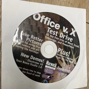 Office V X Test Drive Macworld March 2002 Demo Software Vintage - Picture 1 of 1