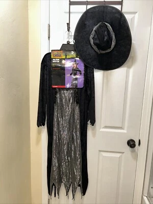 Witch Costume With Hat Silver Witch One Size Kmart Brand New With Tags - Image 1 of 4