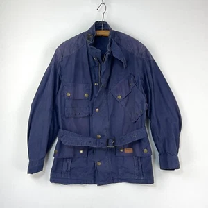 Chaqueta Barbour Deus Ex Machina Para Hombre Pequeña Azul Moto A7 Tourer Ligera - Imagen 1 de 19