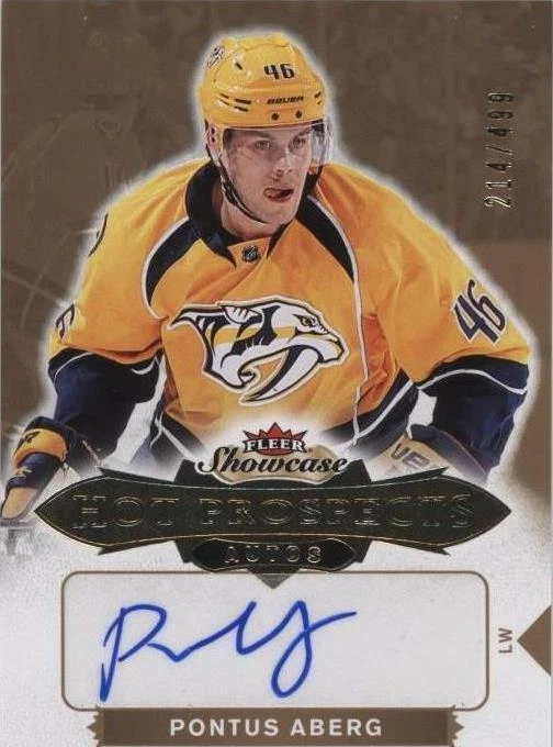 2016-17 Upper Deck Fleer Showcase - Pontus Aberg #158