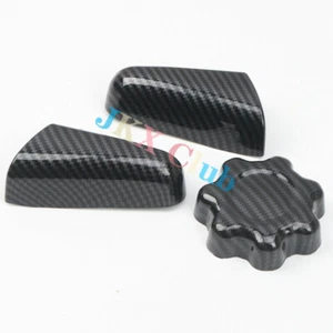 Carbon Fiber Style Seat Adjustment Button Bezel Trim p For Toyota Tacoma 2016-19 - Imagen 1 de 6