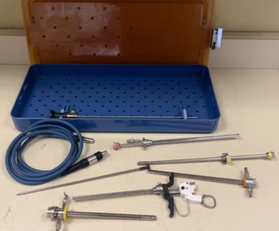 Juego de 8 piezas ACMI M3-12A dorado autoclaveble con cable Lt, fundas, estuche-exc. Estado Foto 1 de 4