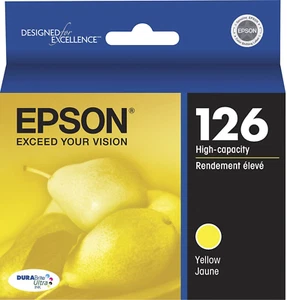 Nuevo cartucho de tinta amarilla genuino Epson 126 lápiz óptico Epson NX330 - Imagen 1 de 3