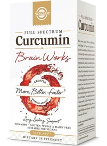 Solgar Full Spectrum Curcumin Brain Works (90 Licaps) - Picture 1 of 2