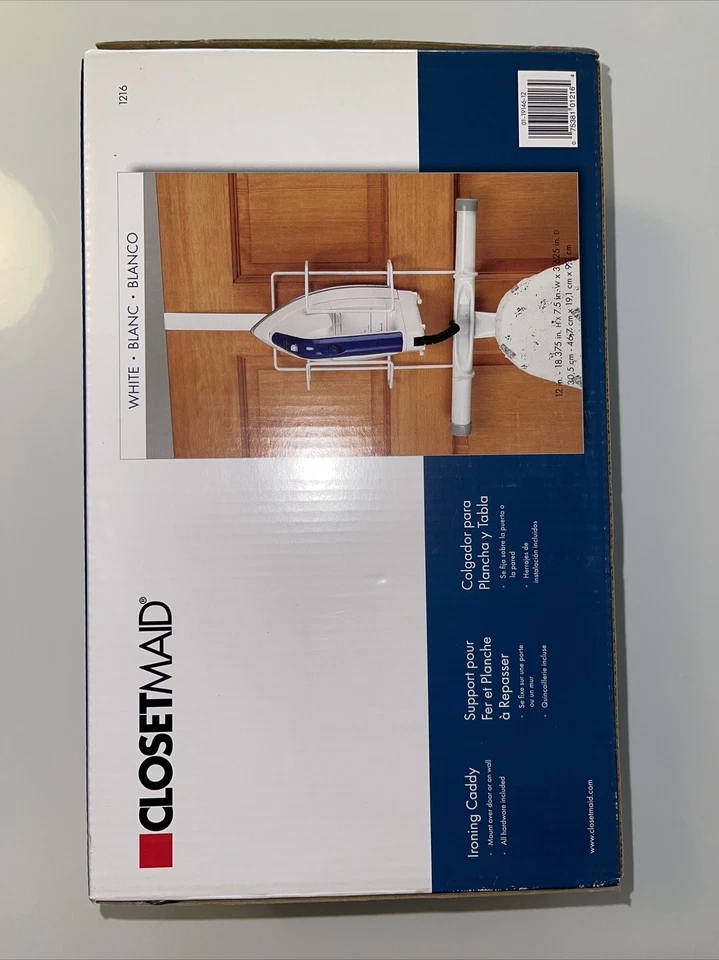 Closet Maid Over The Door Iron Caddy Ironing Board Holder Hanger Wall Mount - Image 1 of 4