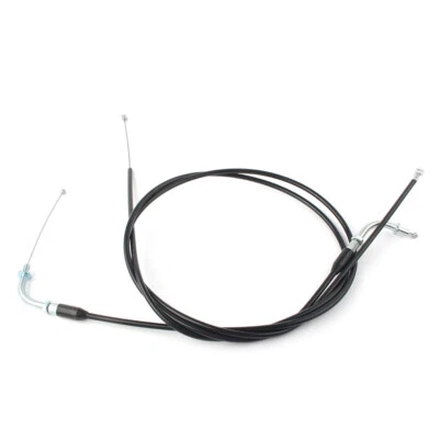 Motorcycle 1 Pair Throttle Cable Wires Set 39.4"/110cm For Harley Road Glide - Image 1 of 4