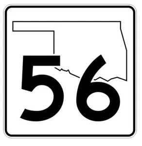 Oklahoma State Highway 56 Aufkleber Sticker R5621 Highway Route Schild - Bild 1 von 1