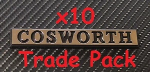 Reproducción Cromo Insignia Cosworth Pequeña X 10 Paquete Comercial - Imagen 1 de 3