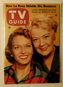 TV GUIDE #154 Frances Rafferty & Spring Byington Cover Mar 10, 1956 - Picture 1 of 1