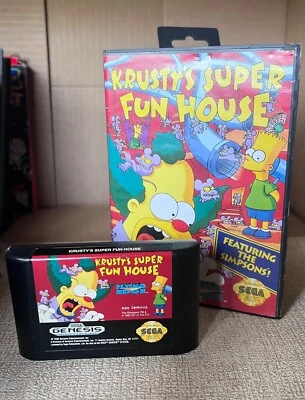 Krusty's Super Fun House (Sega Genesis, 1994) No Manual - Image 1 of 3