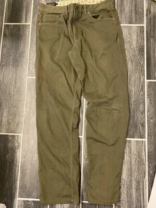 Pendleton Jeans Men's 34 x 30 Army Green Cotton Velour Stretch 5-Pocket Western - Picture 1 of 8