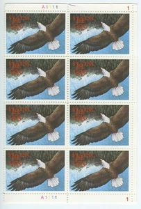 Scott # 2542 $14 Plate Block of 8 1991 Eagle in Flight Mint Never Hinged JUMBO - Picture 1 of 1