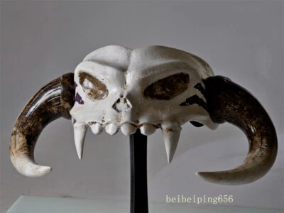 The Legend of Zelda Link Barbarian Helmet FRP Skull Bull Head Mask Cosplay Props - Image 1 of 4