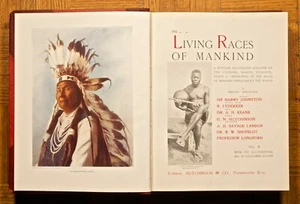 The Living Races of Mankind by "Eminent Specialists", no date, vols. 1 & 2 HC - Imagen 1 de 12