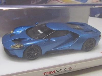 TSM MODELS - 2015 FORD GT BLUE - NAIAS - 1/43 SCALE MODEL CAR TSM154375 - Image 1 of 4