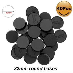 40pcs 32mm Plastic Bases for Table Games WarGames Model Bases MB432 - Picture 1 of 4