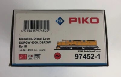 PIKO 97452 H0 Diesellok ML 4001 D&RGW Ursprungsausführung + PluX22 Dec. Sound AC - Bild 1 von 2