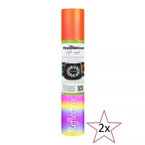 Holographic Adhesive Vinyl 1ft x 5ft Permanent Vinyl For Decals,stickers,craft 2 - Picture 1 of 2