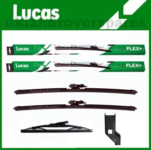 RANGE ROVER EVOQUE WIPER BLADES 2011 to 2018. LUCAS 24" & 21" & QUALITY 10" REAR - Picture 1 of 12