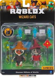 ROBLOX Wizard Cats Celebrity Collection Action Figures Game Pack w/Virtual Item