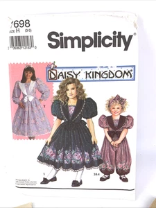 Simplicity Sewing Pattern 7698 Daisy Kingdom Dress Sz 3-5 Dress Romper Uncut FF - Picture 1 of 5