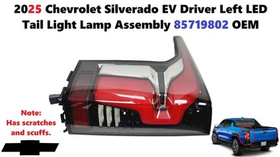 Conjunto de lámpara de luz trasera LED izquierda conductor Chevrolet Silverado EV 2025 85719802 Foto 1 de 4