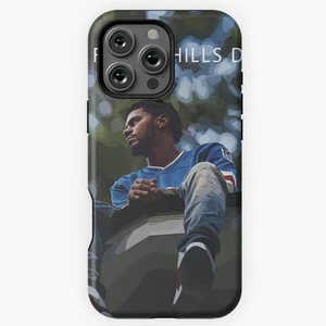 J Cole Illustration iPhone 11-16 Pro Max Tough Case Samsung Galaxy - Picture 1 of 2