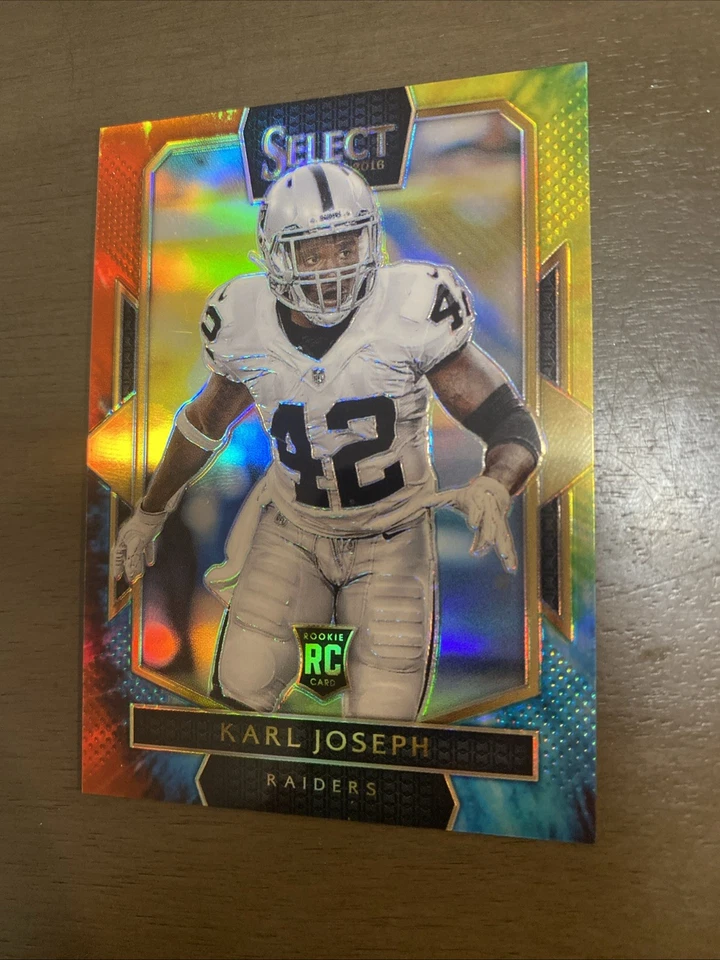 Karl Joseph 2016 Panini Select Tie Dye Prizm /25 Las Vegas Raiders RC - Image 1 of 1