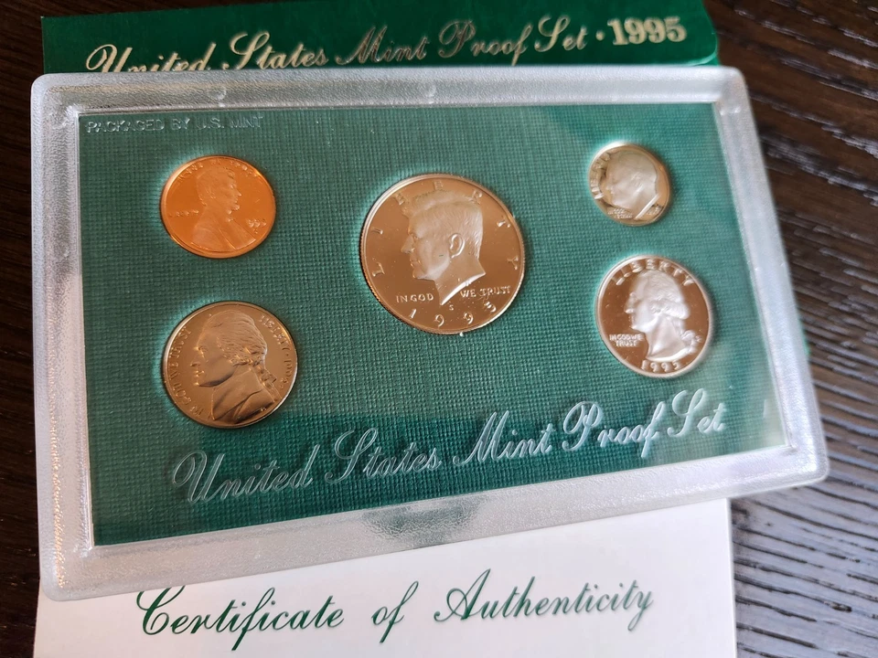 Juego de prueba 1995-S US Mint en su embalaje original Foto 1 de 1