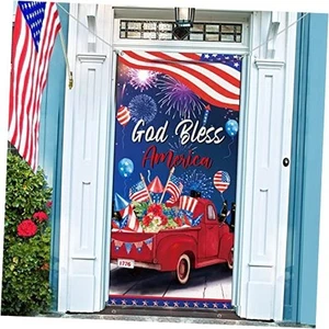 4th of July Banner Patriotic Decoration Independence Day Door Banner 4th of - Picture 1 of 8