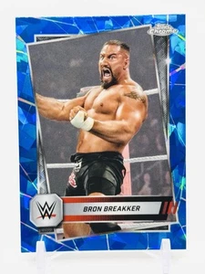 BRON BREAKKER - BLUE SAPPHIRE REFRACTOR #198 - 2025 Topps Chrome Sapphire WWE - Picture 1 of 2
