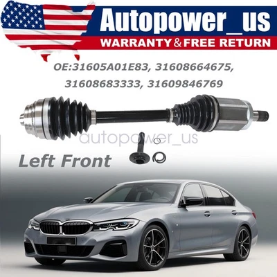 Front Left CV Axle Assembly Fits BMW 530i 540i xDrive 2017-2019 2021-2022 - Image 1 of 4