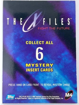 X FILES MOVIE FIGHT THE FUTURE MYSTERY INK CARD M4 - Image 1 of 2