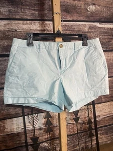 Old Navy Women's Aqua Chino Shorts Size 10 - Picture 1 of 3