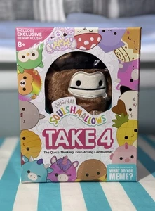 Squishmallows Take 4 Card Game + Benny The Bigfoot Plush - Brand New - Picture 1 of 7
