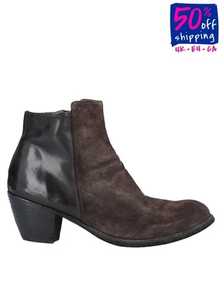 RRP€498 OFFICINE CREATIVE Leather Ankle Boots US7 UK4 EU37 HANDMADE in Italy - Imagem 1 de 4