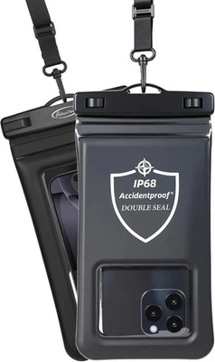 Set of 4 - Waterproof Double Seal Pouch 8.5" XL Phones Photography Thick padded - Image 1 of 4