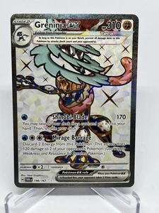 Pokemon Greninja ex 198/167 Twilight Masquerade Ultra Rare Full Art NM/M - Picture 1 of 2