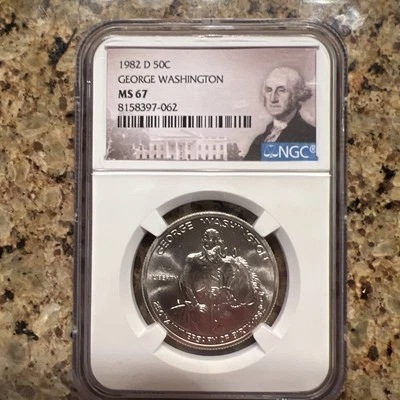 1982 D George Washington MS 67 NGC - Image 1 of 4