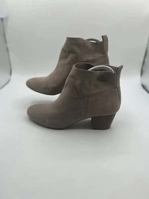 Steve Madden Ankle Boot Women's Sz 8M Gray Leather Slip On Comfort Shoes - Image 1 of 4