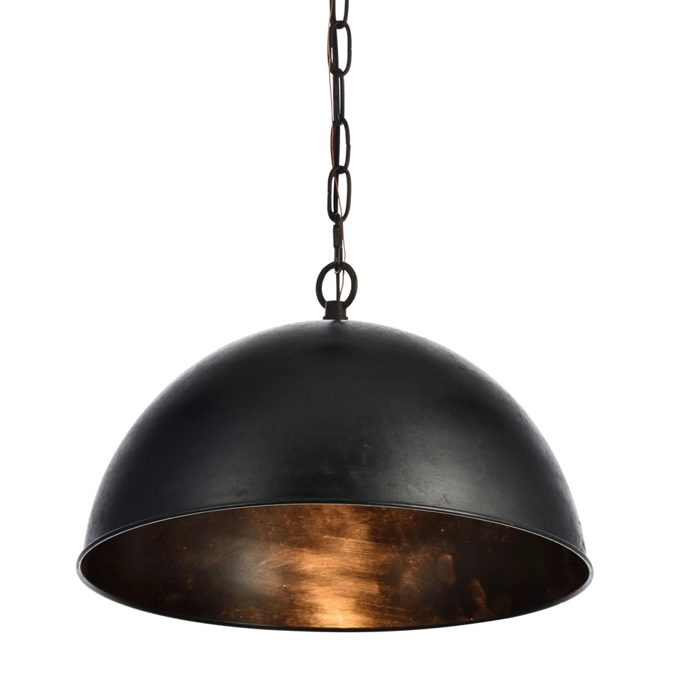Elegant Lighting LD6013D15 Black Merce 15" Pendant With Metal Shade - Image 1 of 4