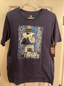 Dallas Cowboys Shirt Youth large( 14/16)Navy Blue NFL Football  Prescott - Picture 1 of 3