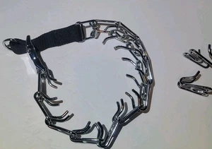 Prong Collars for Dogs, No Pull Dog Collar, Dog Training Collar for Large Medium - Picture 1 of 2