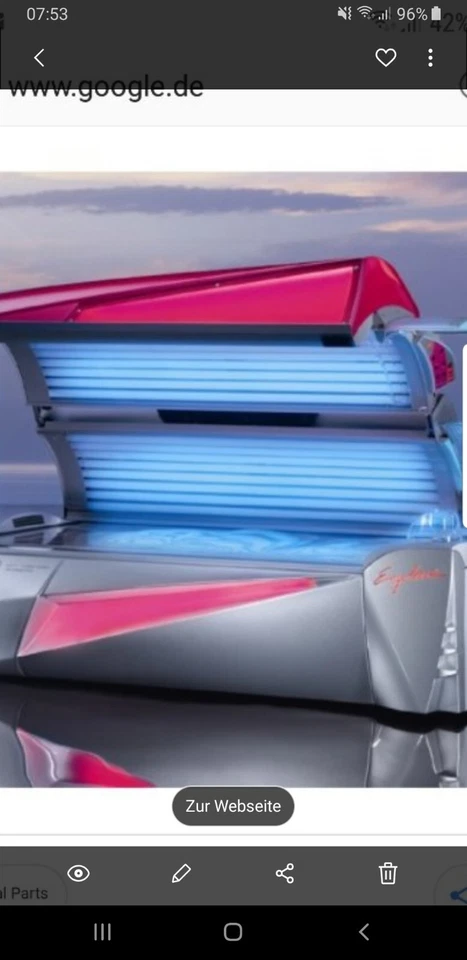 Ergoline 550 Open sun profi Solarium Sonnenbank                    Porta de sol  - Image 1 of 1