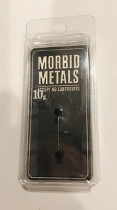 Morbid Metals 10g Ear Plugs Solid Black  - Picture 1 of 2