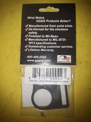 GG&G 1084-2 前置吊索附件适用于 Mossberg 590 猎枪,哑光黑色 — 第 1/3 张图片