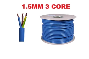 3 Metre Arctic Blue 3183A AG Flex Cable 3 Core 1.5mm Caravan Camping Artic - Picture 1 of 2