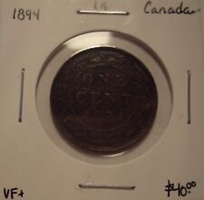 Canada Victoria 1894 Large Cent - VF+